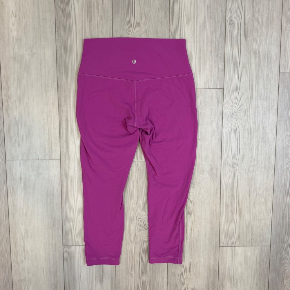 Lululemon Align High-Rise Crop 23" Magenta Purple Nulu Yoga Leggings Size 10